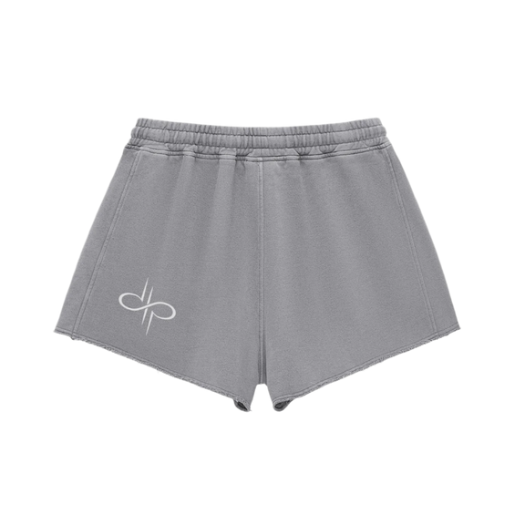 "LIMITED EDITION" Snow Washed Raw Edge Drawstring Shorts by ODMPOD