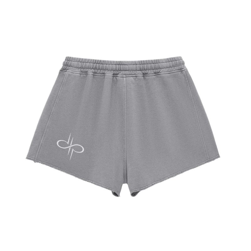 "LIMITED EDITION" Snow Washed Raw Edge Drawstring Shorts by ODMPOD