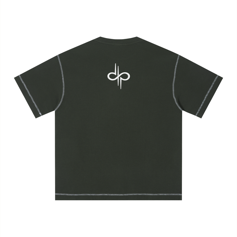 Sunfade Waffle Boxy T-Shirt by ODMPOD