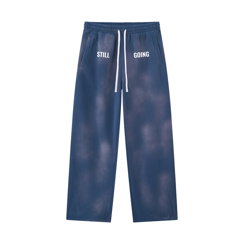 Sunfade Wide Leg Fleece Sweatpants by ODMPOD