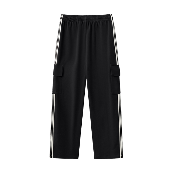Side Stripe Straight-Leg Pants by ODMPOD