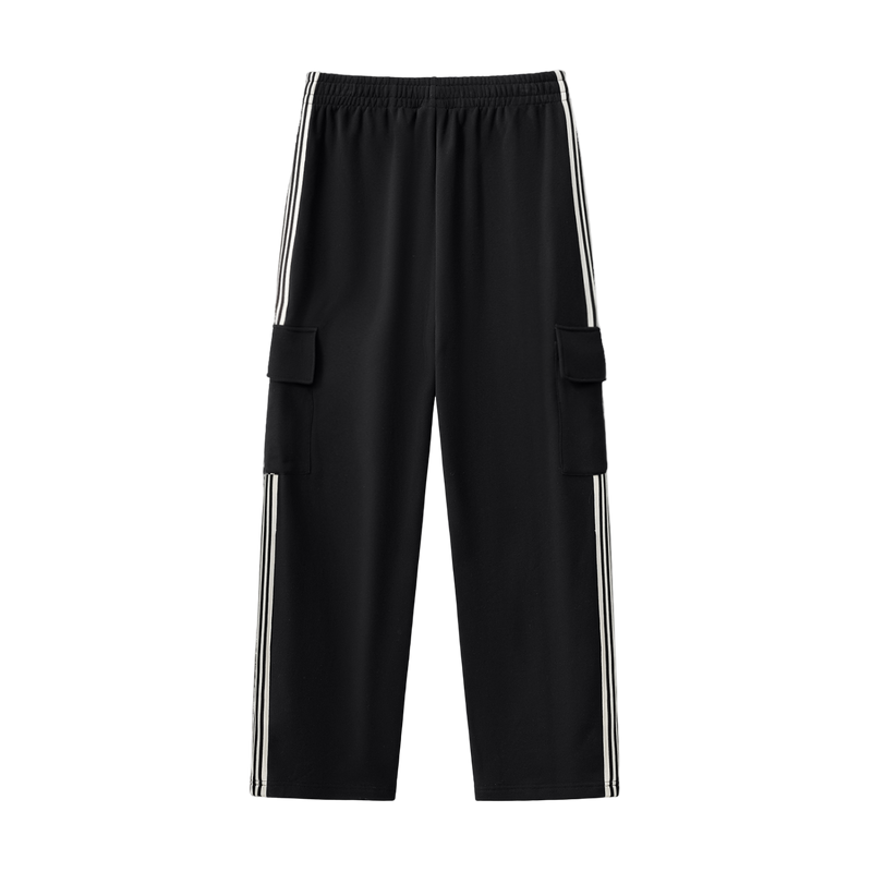 Side Stripe Straight-Leg Pants by ODMPOD