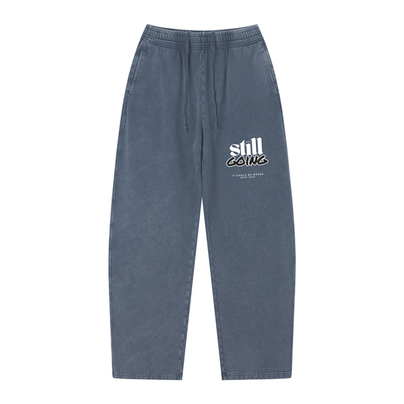 Vintage Wash Loose Sweatpants by ODMPOD
