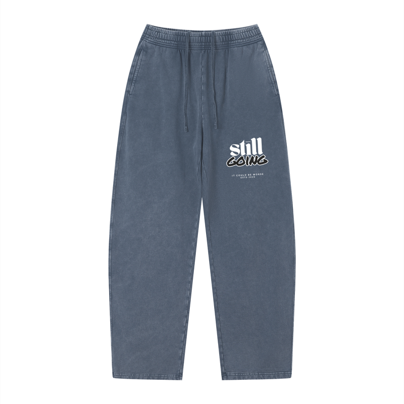 Vintage Wash Loose Sweatpants by ODMPOD
