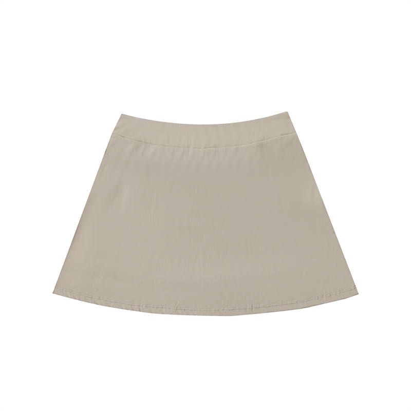 High-Waist Pocketed A-Line Skirt by ODMPOD