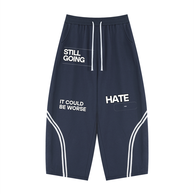 Wide Leg Piping Sweatpants by ODMPOD