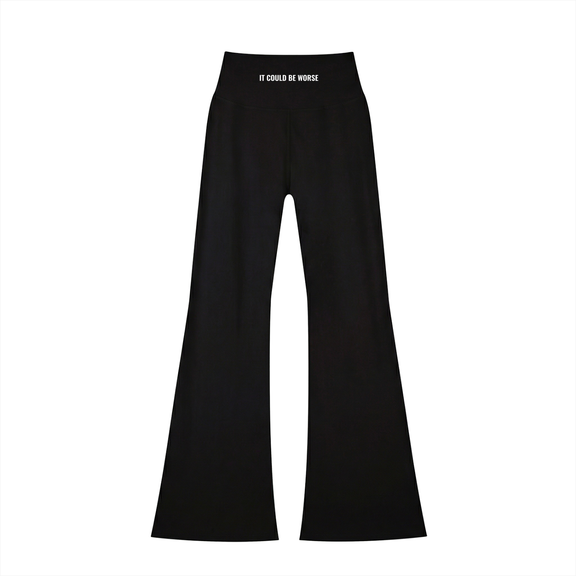 Women's High-Waisted Flare Leggings by ODMPOD