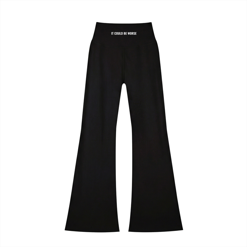 Women's High-Waisted Flare Leggings by ODMPOD