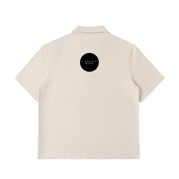 Half-Zip Cotton Polo Shirt by ODMPOD