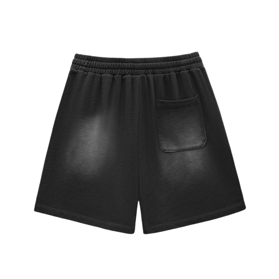 "limited edition" Sun Fade Raw Edge Cotton Shorts by ODMPOD