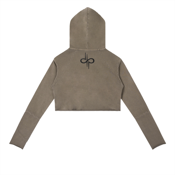 Vintage Washed Raw Edge Hoodie by ODMPOD