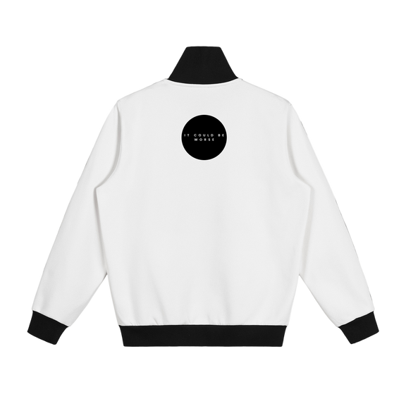 Contrast Side Stripe Fleece Track Jacket by ODMPOD