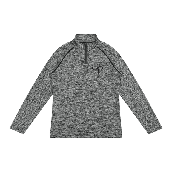 Men's Quarter-Zip Performance Long Sleeve T-Shirt by ODMPOD