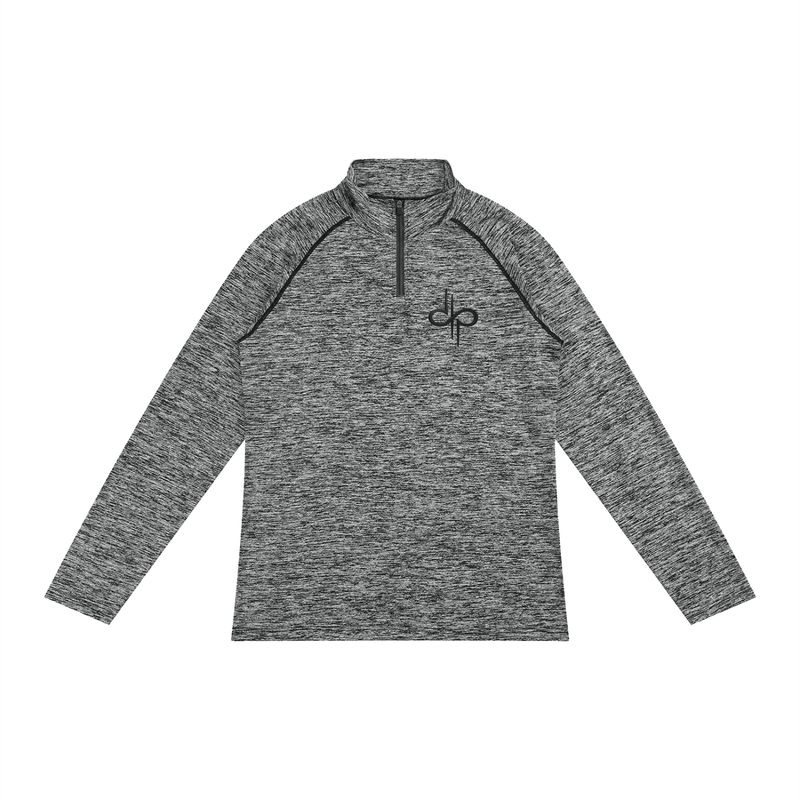 Men's Quarter-Zip Performance Long Sleeve T-Shirt by ODMPOD