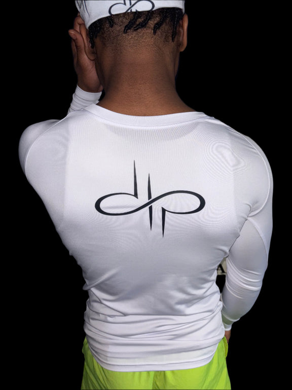 Long Sleeve Performance T-shirt (WHITE) by ODMPOD