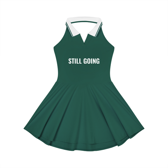 Women's Collared Halter A-Line Tennis Dress by ODMPOD