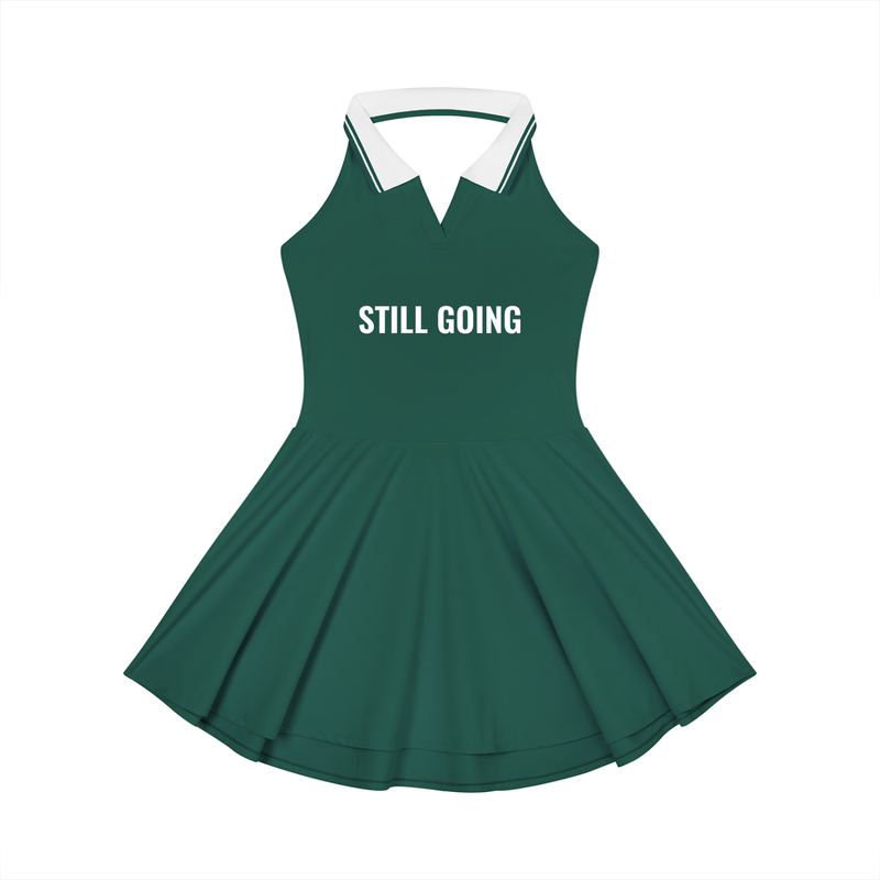 Women's Collared Halter A-Line Tennis Dress by ODMPOD