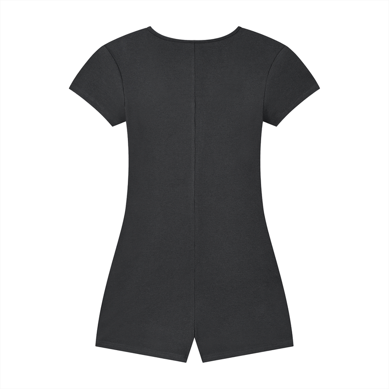 Women's Dual-Function Cape Tie-Waist Romper by ODMPOD
