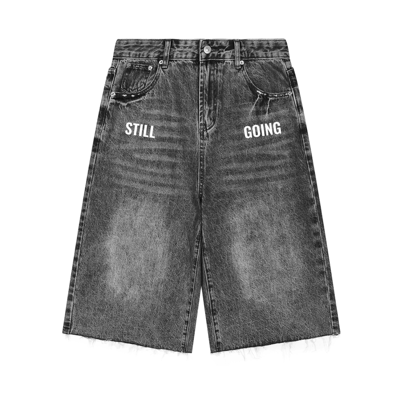 Men’s Vintage Wide Leg Denim Shorts by ODMPOD