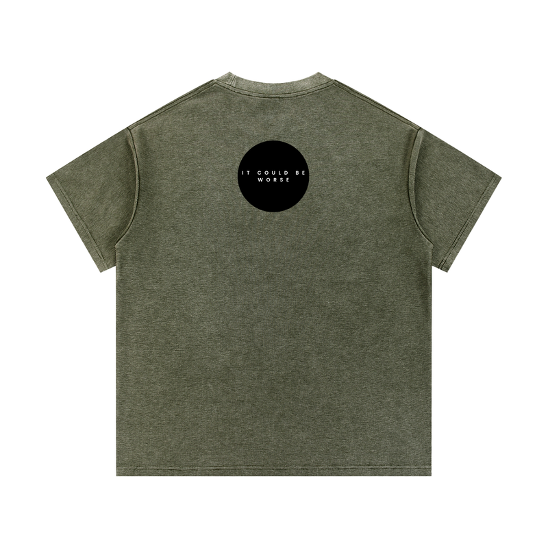 Mineral Wash Waffle Knit T-Shirt by ODMPOD