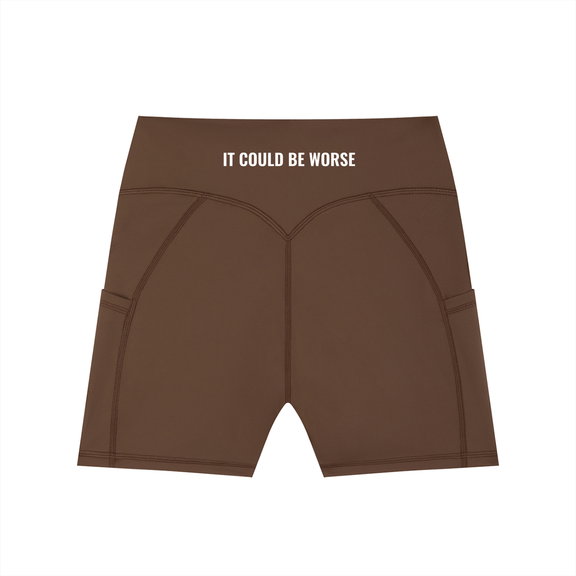 Women's High-Waisted Pocket Biker Shorts by ODMPOD