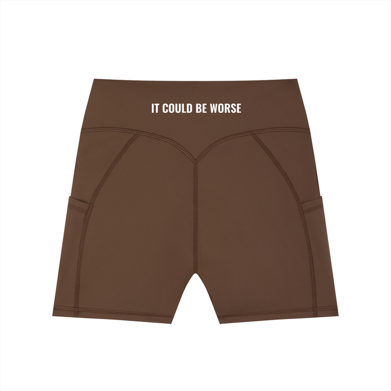 Women's High-Waisted Pocket Biker Shorts by ODMPOD