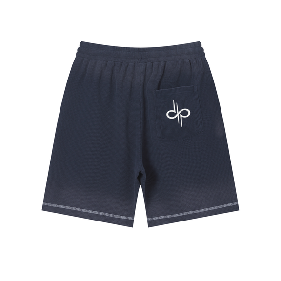 Sunfade Waffle Raw Hem Shorts by ODMPOD