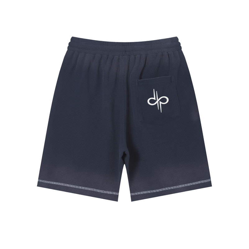 Sunfade Waffle Raw Hem Shorts by ODMPOD