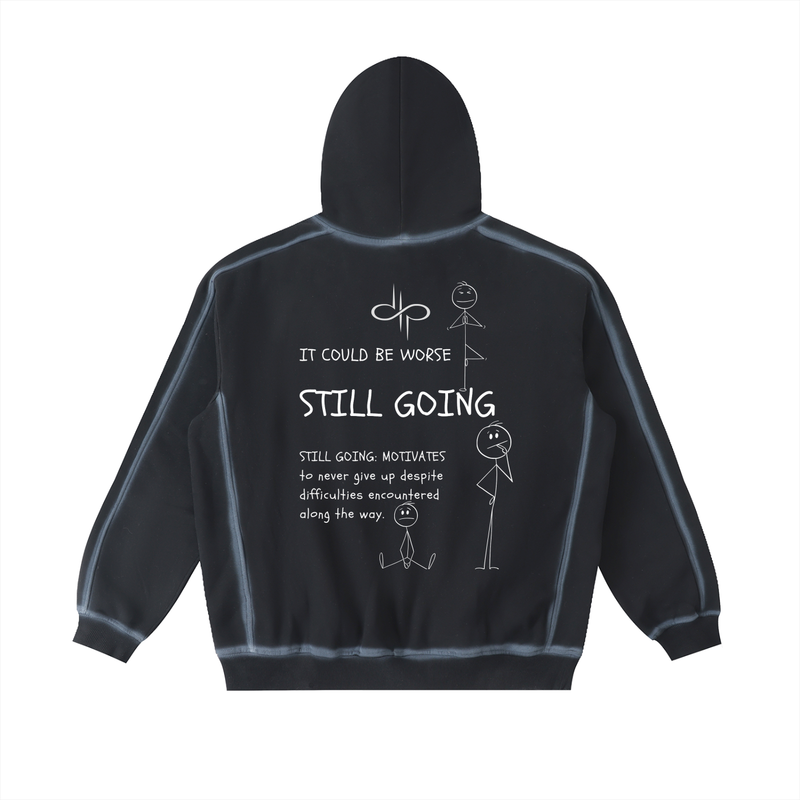 "WORDS HAVE POWER" Sunfaded Edge Fleece Hoodie