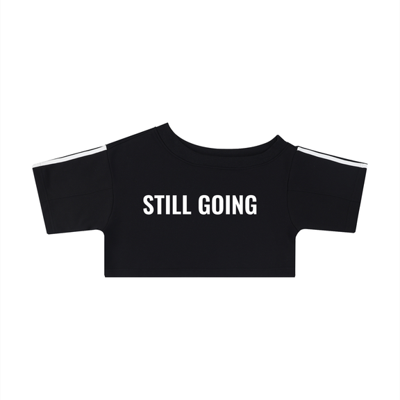 Women's Off-the-Shoulder Crop T-Shirt by ODMPOD