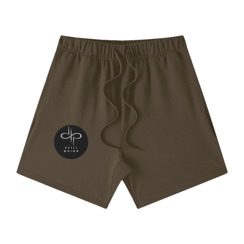 "WORDS HAVE POWER" Earth Tone Loose Fit FOG Shorts