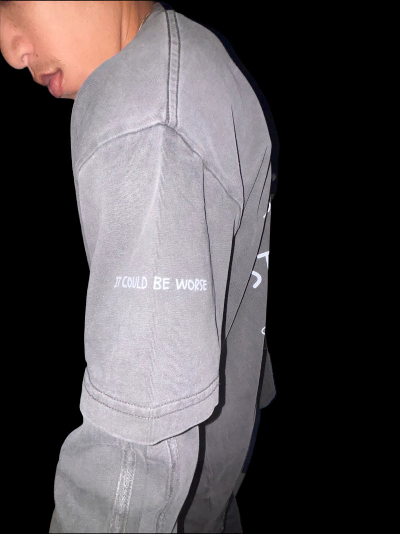 "WORDS HAVE POWER" Unisex Faux-layered Faded Long Sleeve by PODpartner