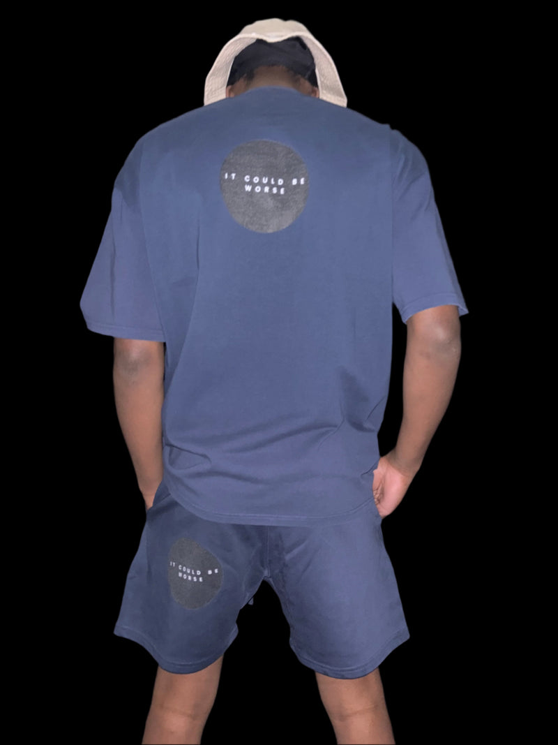 "WORDS HAVE POWER" Earth Tone Loose Fit FOG Shorts