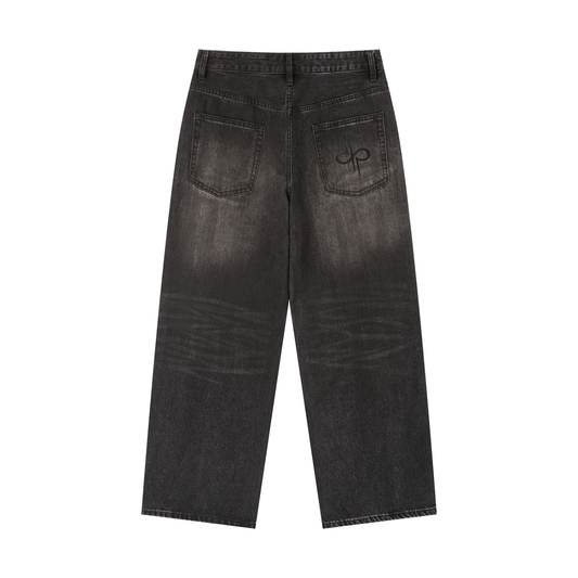 Vintage Wash Heavyweight Denim Jeans by ODMPOD