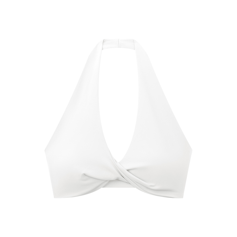 Women's Pleated Halter Sports Bra by ODMPOD