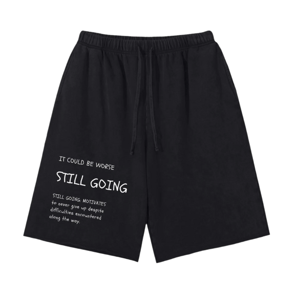 "WORDS HAVE POWER" Vintage Washed Shorts by ODMPOD