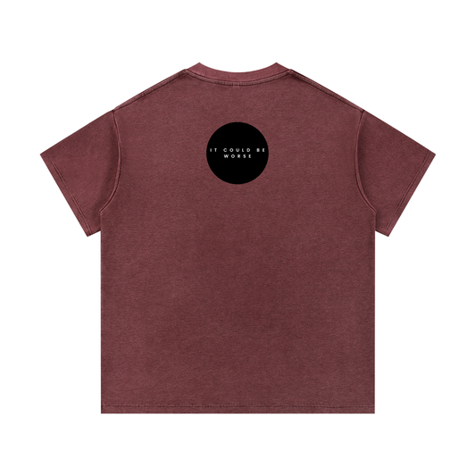 Mineral Wash Waffle Knit T-Shirt by ODMPOD
