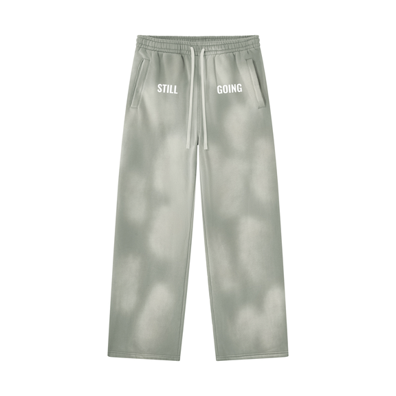 Sunfade Wide Leg Fleece Sweatpants by ODMPOD