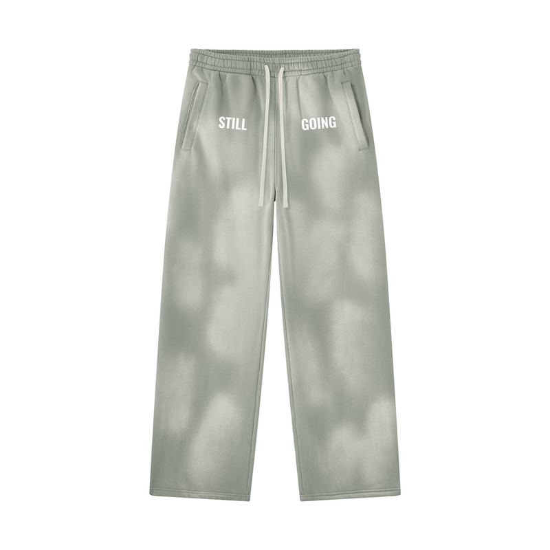 Sunfade Wide Leg Fleece Sweatpants by ODMPOD