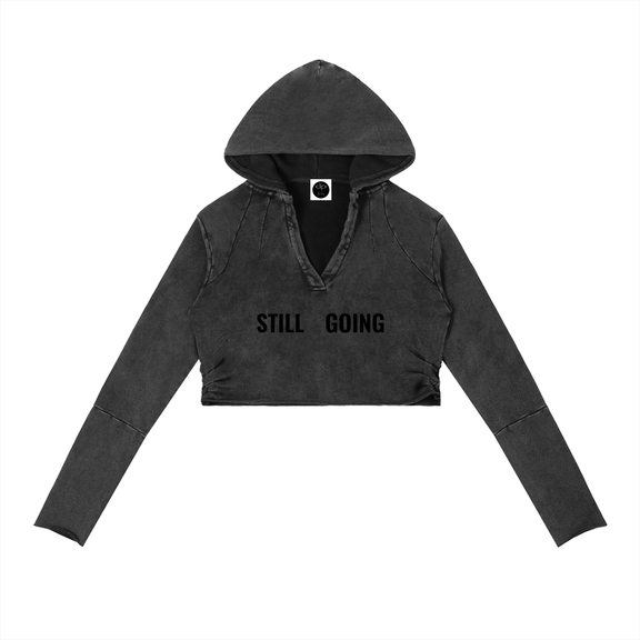 Vintage Washed Raw Edge Hoodie by ODMPOD