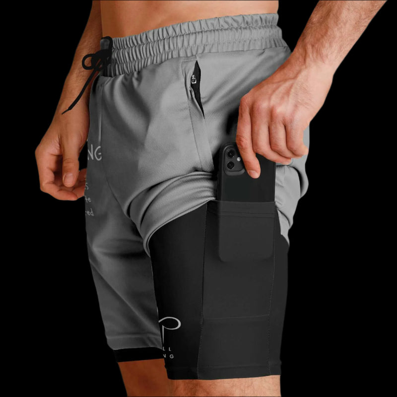 "WORDS HAVE POWER" Men's 2-in-1 Shorts by Subliminator