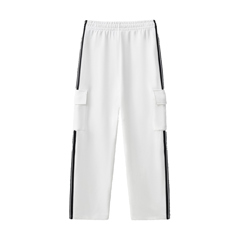 Side Stripe Straight-Leg Pants by ODMPOD