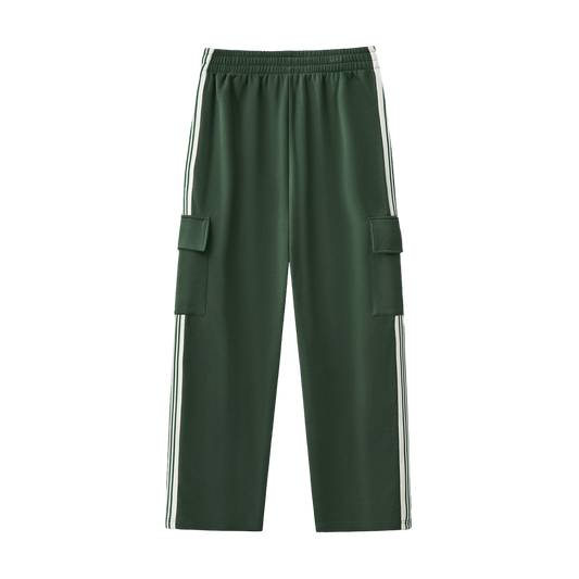 Side Stripe Straight-Leg Pants by ODMPOD