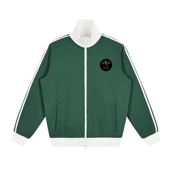 Contrast Side Stripe Fleece Track Jacket by ODMPOD