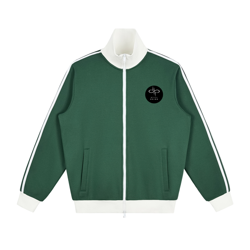 Contrast Side Stripe Fleece Track Jacket by ODMPOD