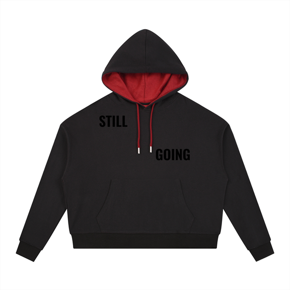 Contrast Drawstring Hoodie by ODMPOD
