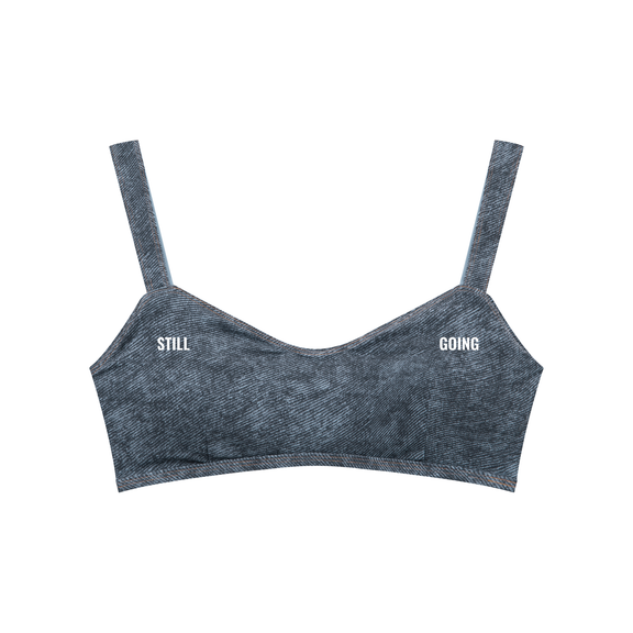 Women's Faux Denim Sports Bra by ODMPOD