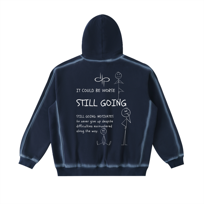 "WORDS HAVE POWER" Sunfaded Edge Fleece Hoodie