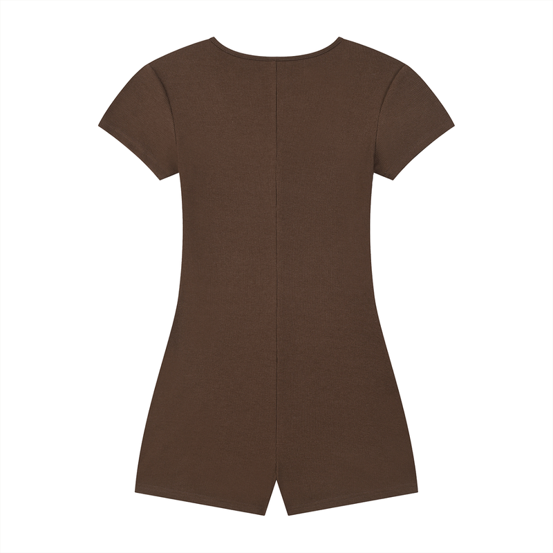 Women's Dual-Function Cape Tie-Waist Romper by ODMPOD