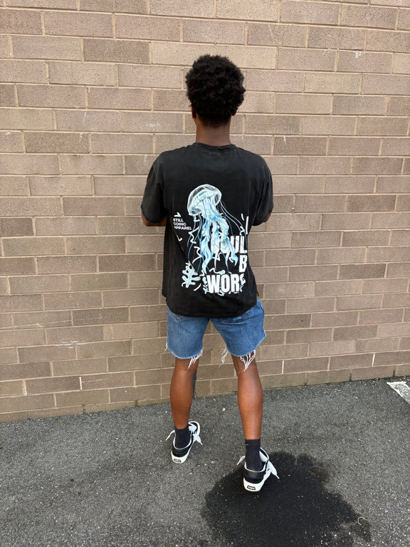 Vintage Washed T-Shirt "OCEAN" by ODMPOD